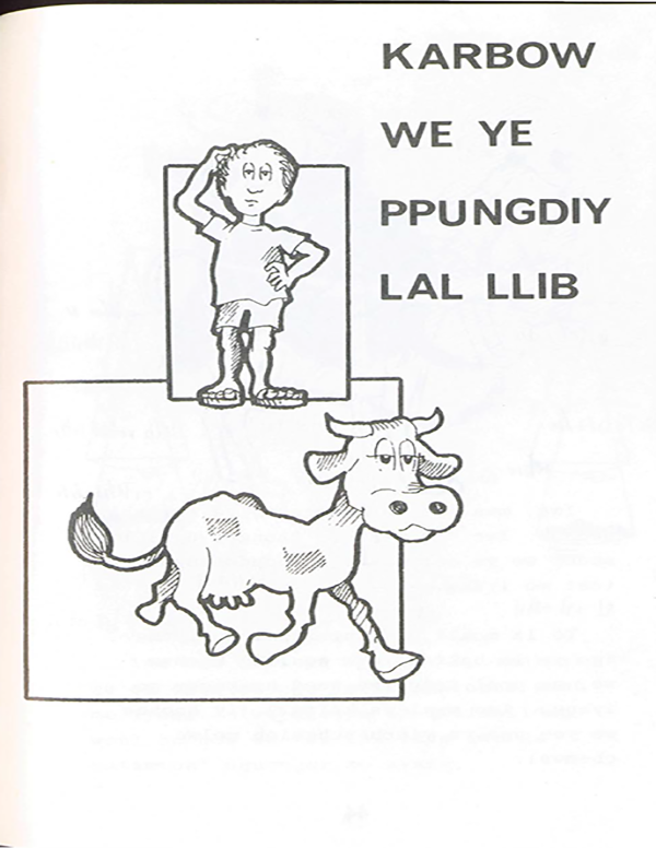 Karbow we ye ppungdiy lal llib