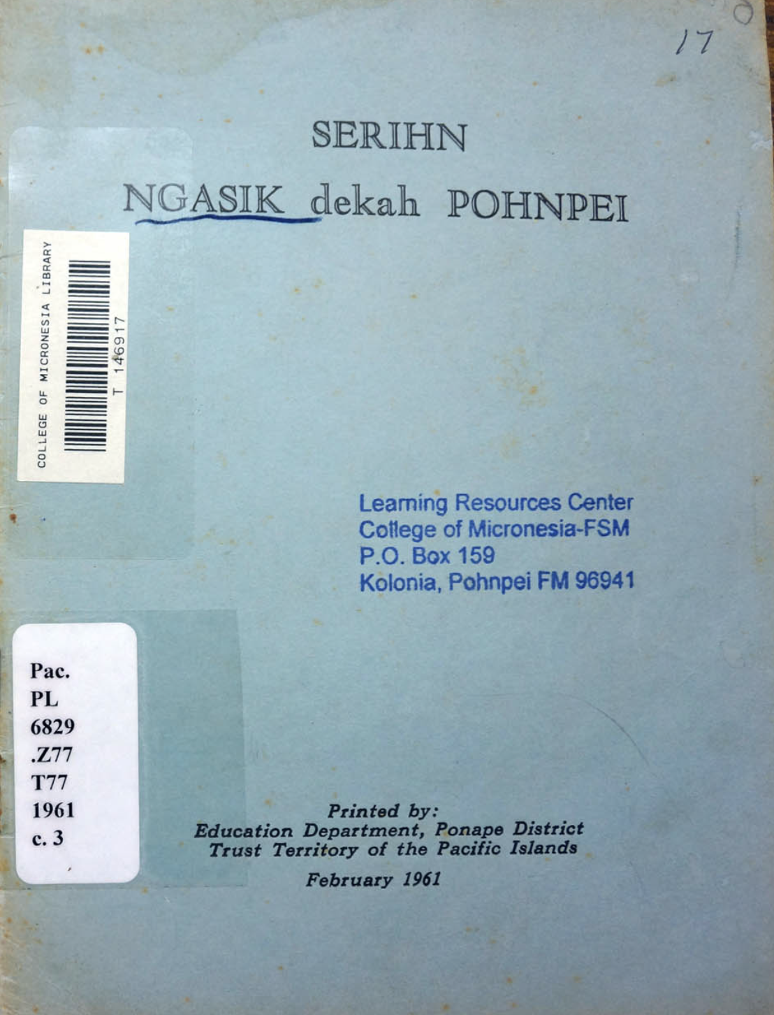 Serihn Ngasik dekah Pohnpei