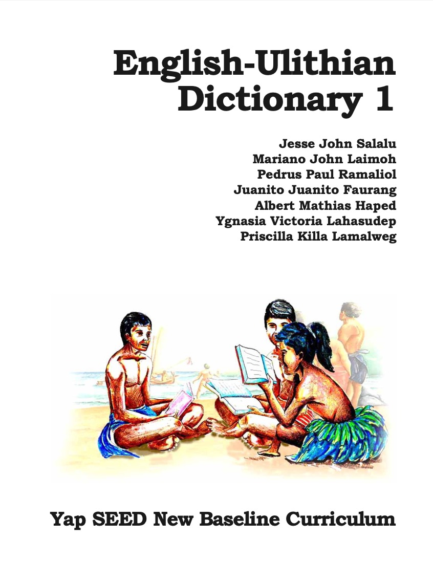 English-Ulithian Dictionary #1