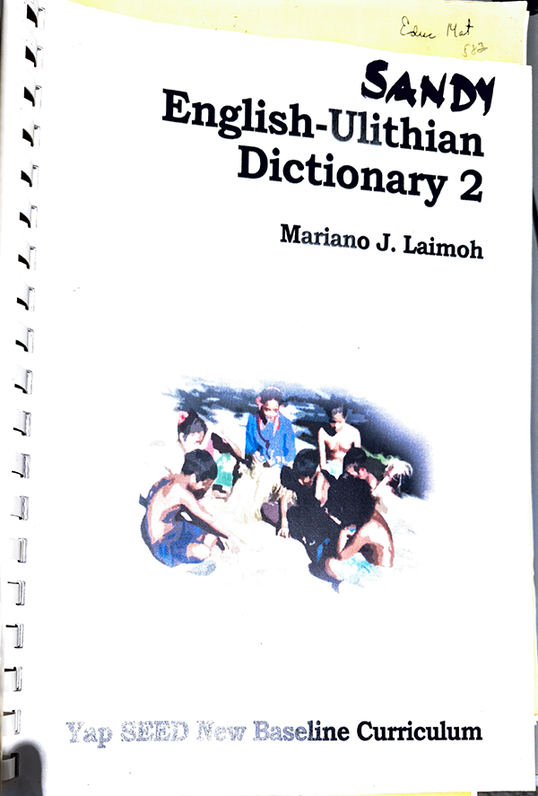 English-Ulithian Dictionary #2